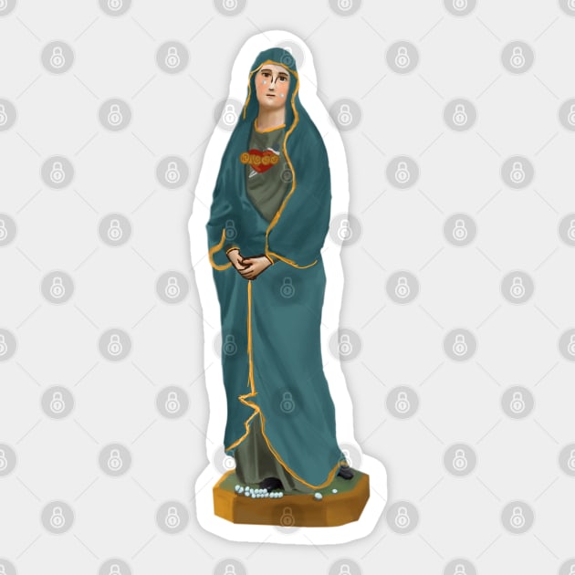Our Lady of Sorrows. Sticker by HappyRandomArt